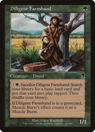 Diligent Farmhand [Odyssey] MTG Single Magic: The Gathering  | Multizone: Comics And Games