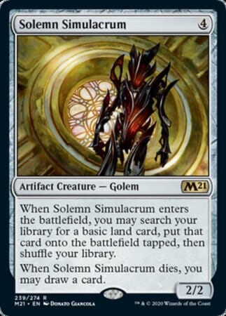 Solemn Simulacrum [Core Set 2021] MTG Single Magic: The Gathering  | Multizone: Comics And Games
