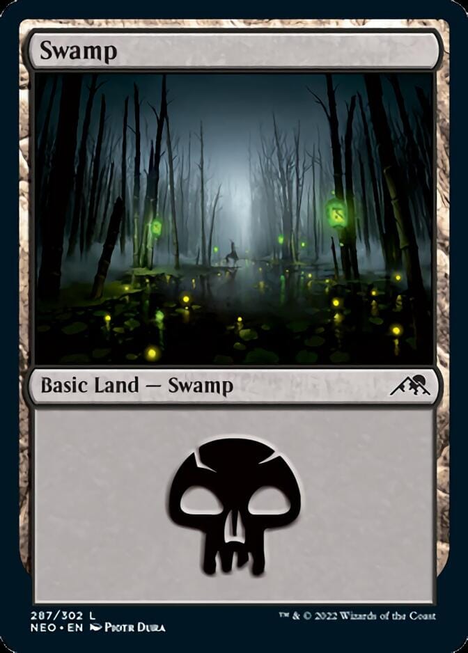 Swamp (287) [Kamigawa: Neon Dynasty] MTG Single Magic: The Gathering  | Multizone: Comics And Games