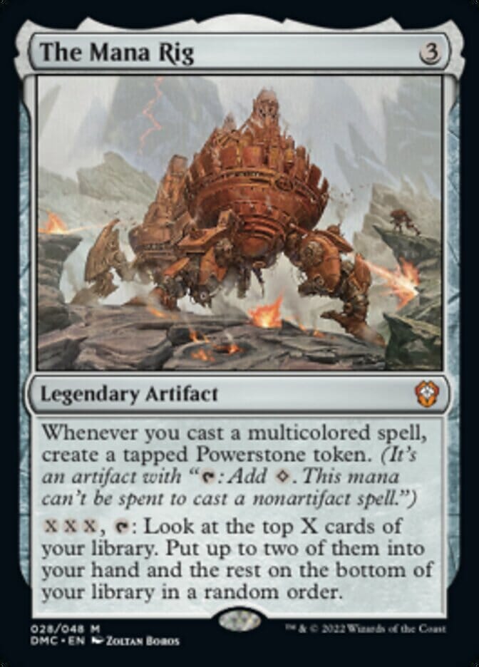The Mana Rig [Dominaria United Commander] MTG Single Magic: The Gathering  | Multizone: Comics And Games
