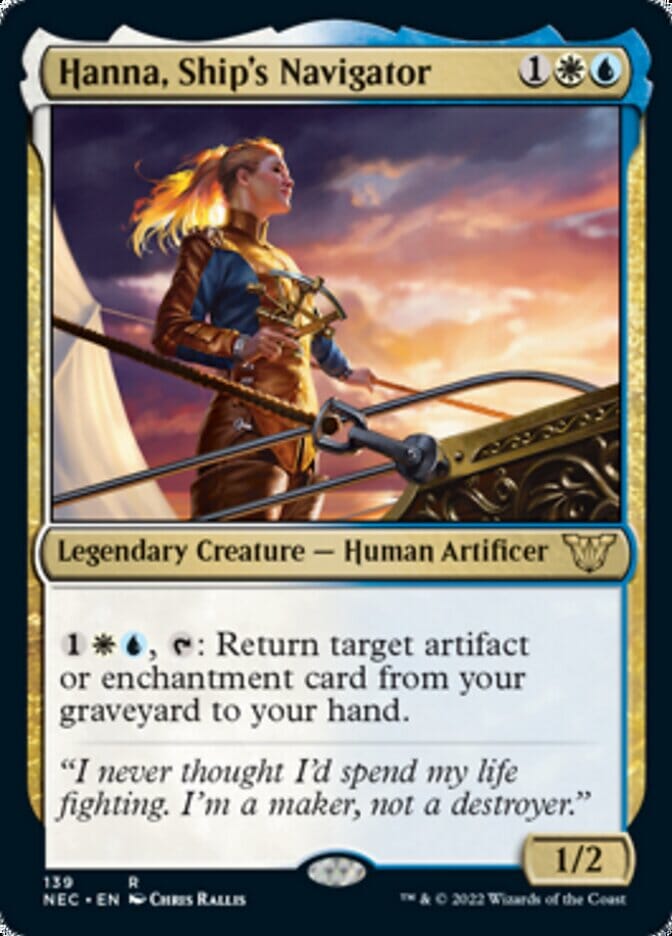 Hanna, Ship's Navigator [Kamigawa: Neon Dynasty Commander] MTG Single Magic: The Gathering  | Multizone: Comics And Games