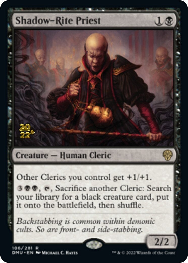 Shadow-Rite Priest [Dominaria United Prerelease Promos] MTG Single Magic: The Gathering  | Multizone: Comics And Games