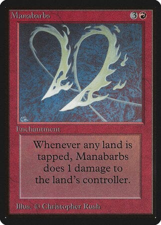 Manabarbs [Limited Edition Beta] MTG Single Magic: The Gathering  | Multizone: Comics And Games