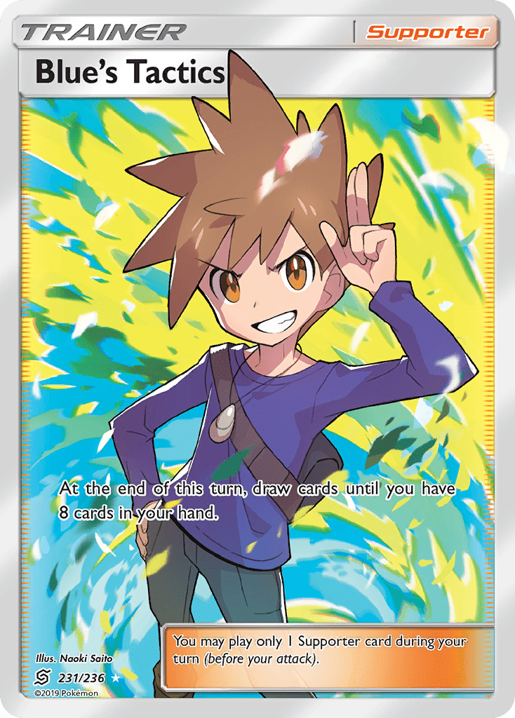 Blue's Tactics (231/236) [Sun & Moon: Unified Minds] Pokemon Single Pokémon  | Multizone: Comics And Games