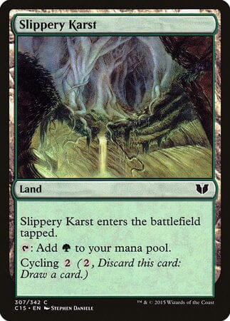 Slippery Karst [Commander 2015] MTG Single Magic: The Gathering  | Multizone: Comics And Games