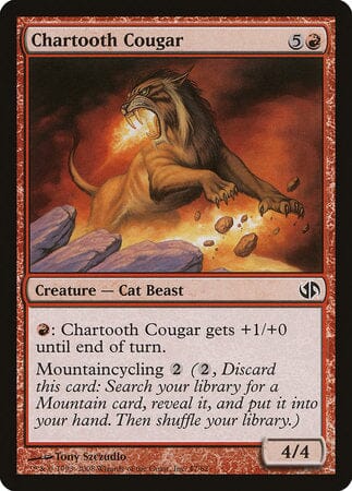 Chartooth Cougar [Duel Decks: Jace vs. Chandra] MTG Single Magic: The Gathering  | Multizone: Comics And Games