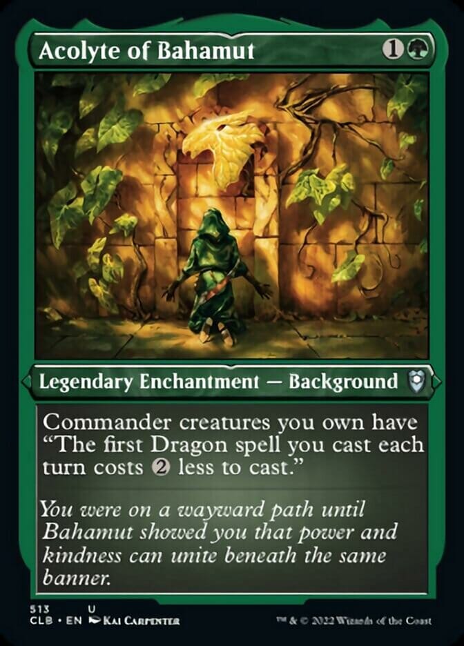 Acolyte of Bahamut (Foil Etched) [Commander Legends: Battle for Baldur's Gate] MTG Single Magic: The Gathering  | Multizone: Comics And Games