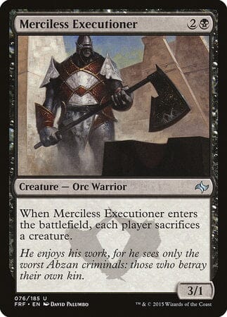 Merciless Executioner [Fate Reforged] MTG Single Magic: The Gathering  | Multizone: Comics And Games