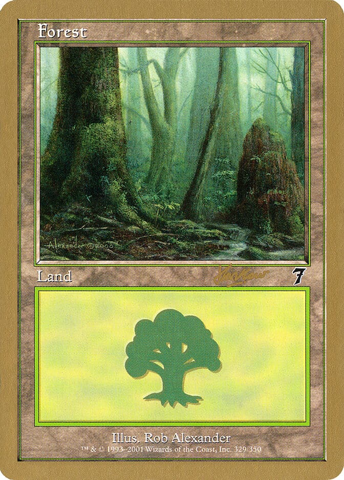 Forest (329) (Sim Han How) [World Championship Decks 2002] MTG Single Magic: The Gathering  | Multizone: Comics And Games