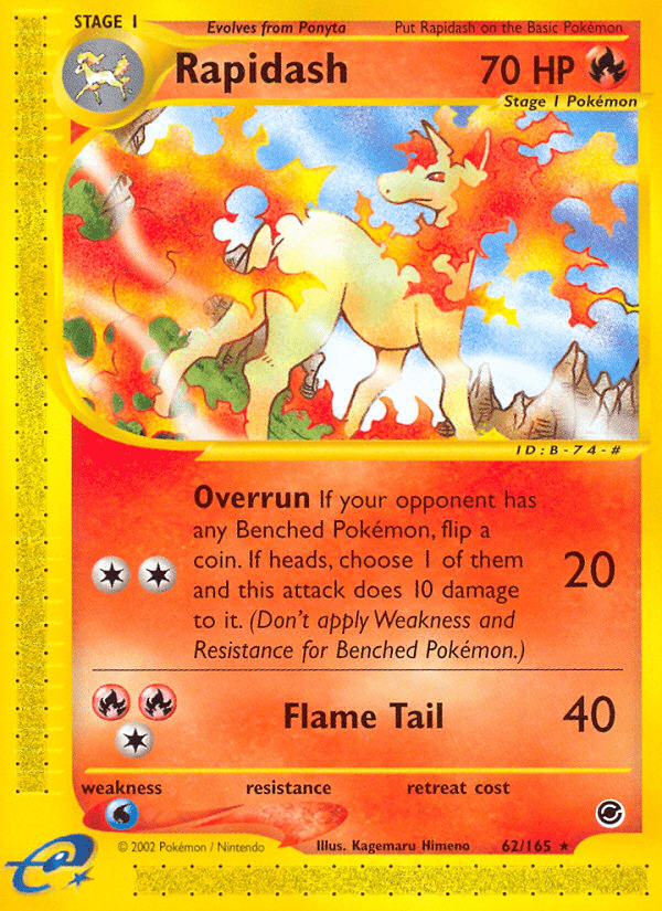 Rapidash (62/165) [Expedition: Base Set] Pokemon Single Pokémon  | Multizone: Comics And Games