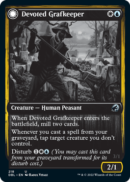 Devoted Grafkeeper // Departed Soulkeeper [Innistrad: Double Feature] MTG Single Magic: The Gathering  | Multizone: Comics And Games