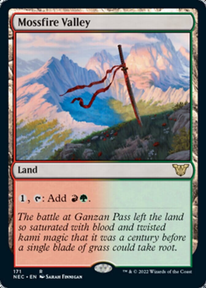Mossfire Valley [Kamigawa: Neon Dynasty Commander] MTG Single Magic: The Gathering  | Multizone: Comics And Games