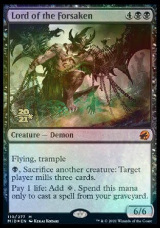 Lord of the Forsaken [Innistrad: Midnight Hunt Prerelease Promos] MTG Single Magic: The Gathering  | Multizone: Comics And Games