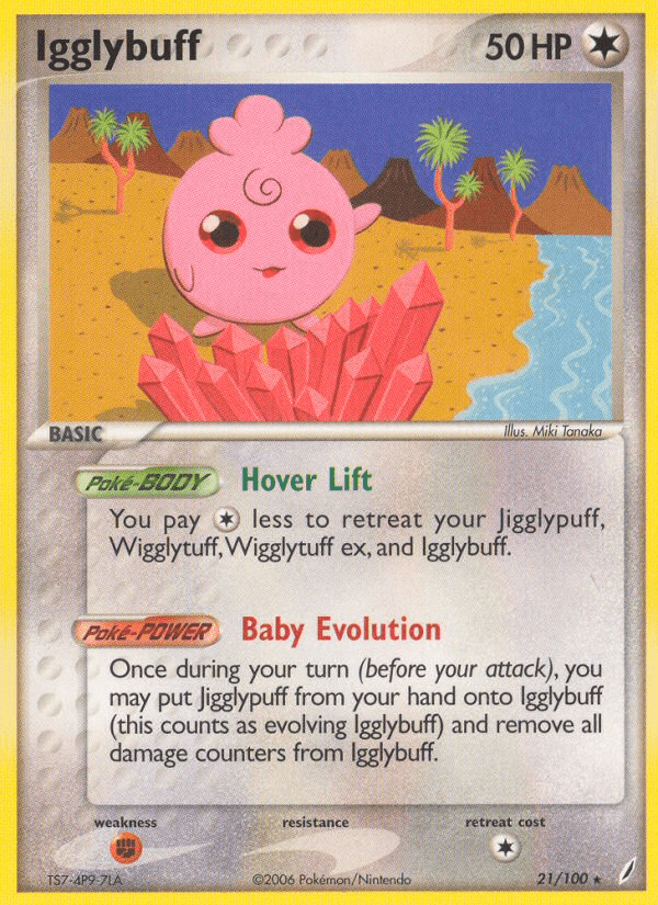 Igglybuff (21/100) [EX: Crystal Guardians] Pokemon Single Pokémon  | Multizone: Comics And Games
