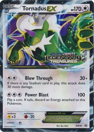 Tornadus EX (BW96) (Staff Prerelease Promo) [Black & White: Black Star Promos] Pokemon Single Pokémon  | Multizone: Comics And Games
