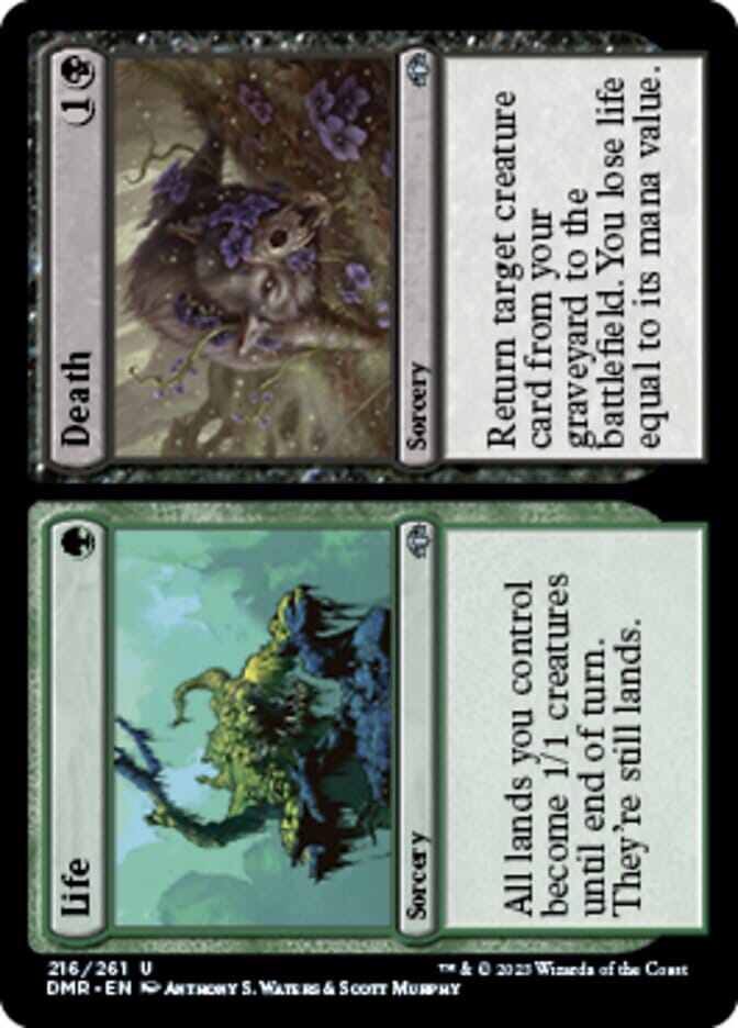 Life // Death [Dominaria Remastered] MTG Single Magic: The Gathering  | Multizone: Comics And Games