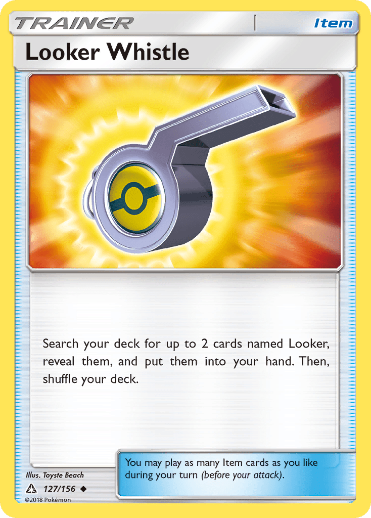 Looker Whistle (127/156) [Sun & Moon: Ultra Prism] Pokemon Single Pokémon  | Multizone: Comics And Games
