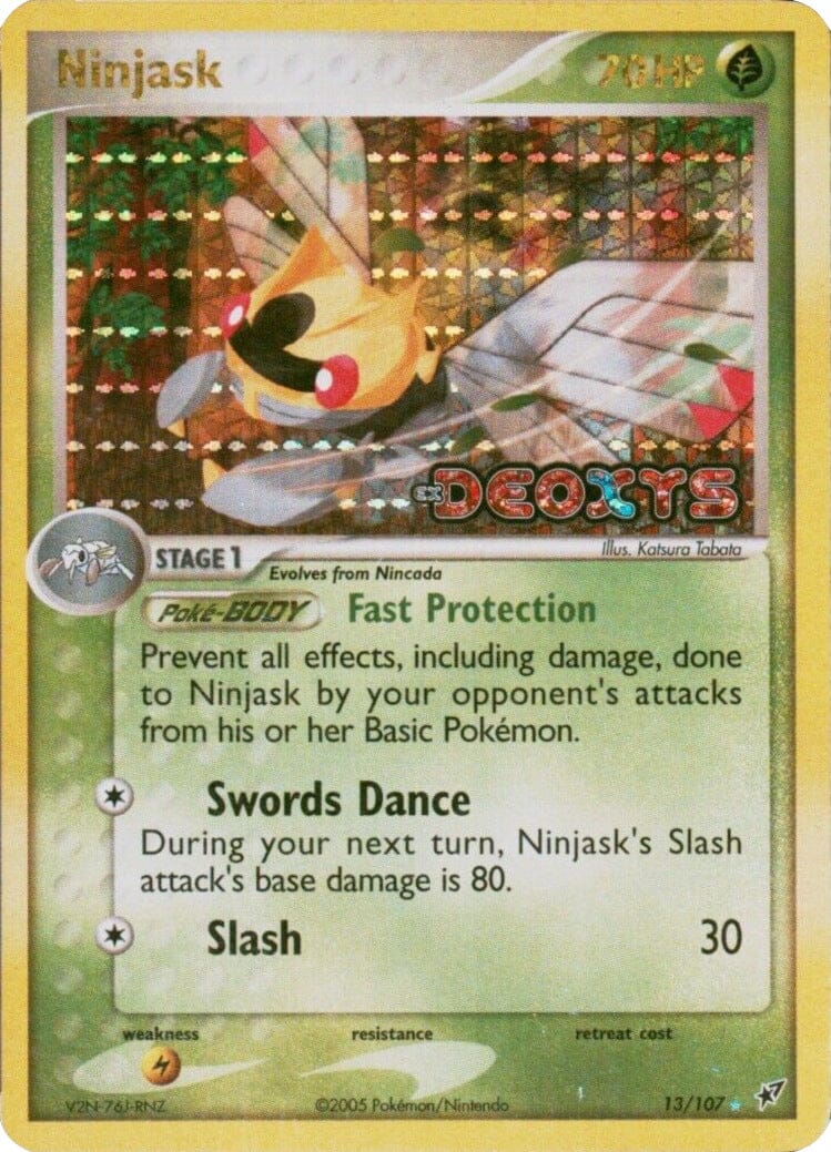 Ninjask (13/107) (Stamped) [EX: Deoxys] Pokemon Single Pokémon  | Multizone: Comics And Games