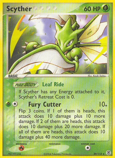 Scyther (29/112) [EX: FireRed & LeafGreen] Pokemon Single Pokémon  | Multizone: Comics And Games