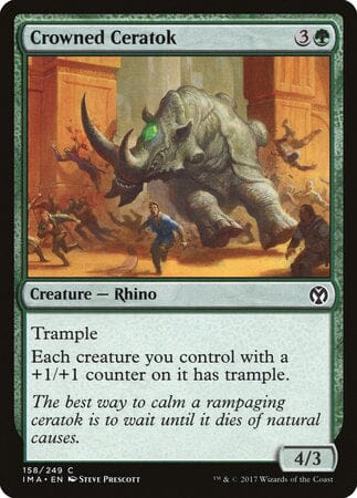 Crowned Ceratok [Iconic Masters] MTG Single Magic: The Gathering  | Multizone: Comics And Games