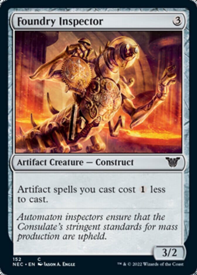 Foundry Inspector [Kamigawa: Neon Dynasty Commander] MTG Single Magic: The Gathering  | Multizone: Comics And Games