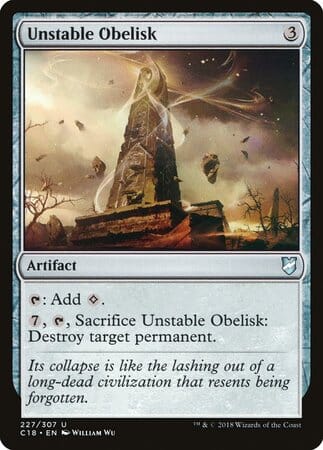 Unstable Obelisk [Commander 2018] MTG Single Magic: The Gathering  | Multizone: Comics And Games