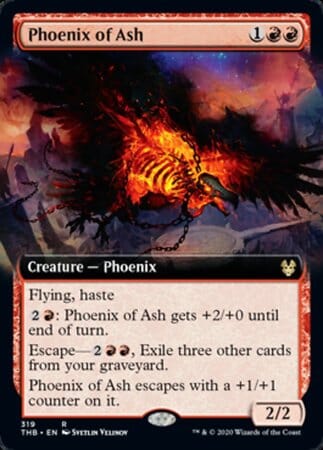 Phoenix of Ash (Extended Art) [Theros Beyond Death] MTG Single Magic: The Gathering  | Multizone: Comics And Games
