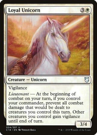 Loyal Unicorn [Commander 2018] MTG Single Magic: The Gathering  | Multizone: Comics And Games