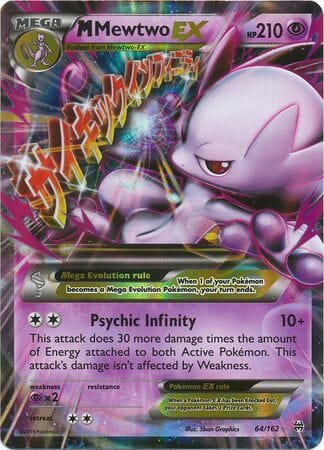 M Mewtwo EX (64/162) (Jumbo Card) [XY: BREAKthrough] Pokemon Single Pokémon  | Multizone: Comics And Games
