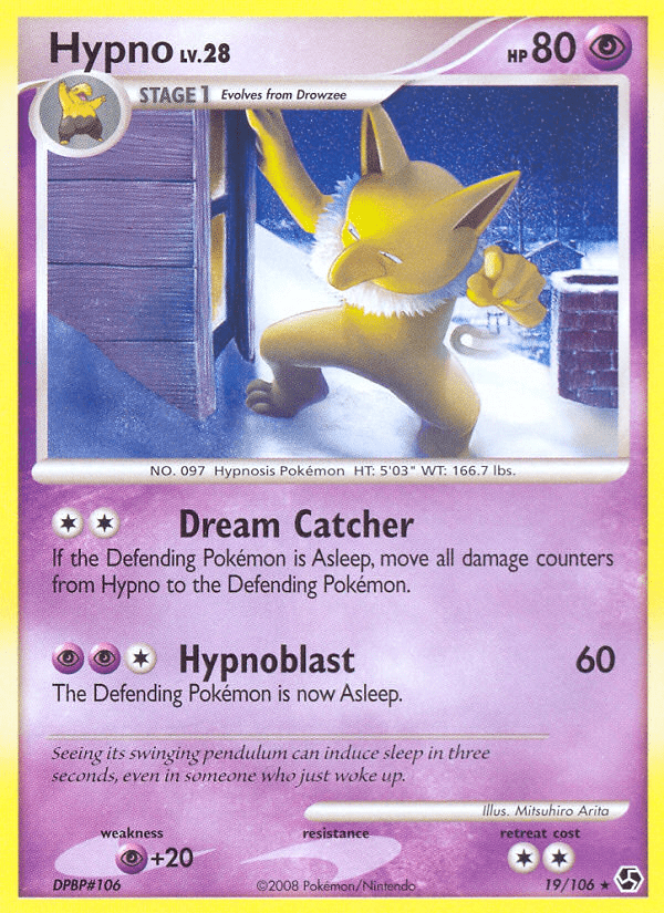 Hypno (19/106) [Diamond & Pearl: Great Encounters] Pokemon Single Pokémon  | Multizone: Comics And Games