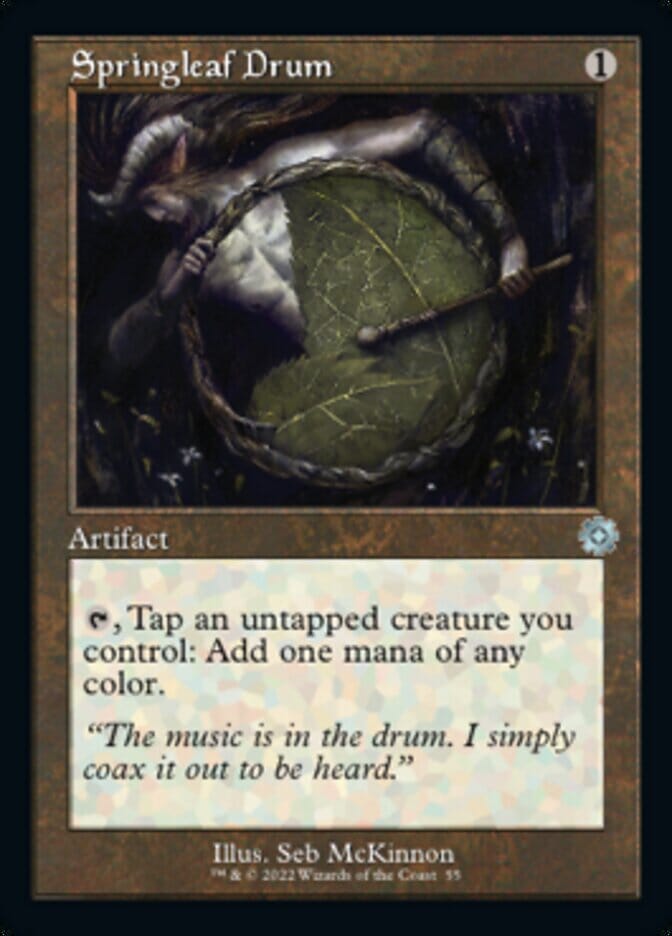 Springleaf Drum (Retro) [The Brothers' War Retro Artifacts] MTG Single Magic: The Gathering  | Multizone: Comics And Games