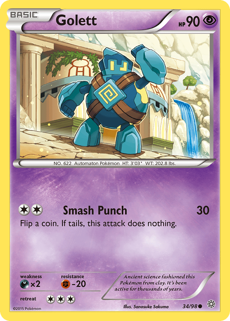 Golett (34/98) [XY: Ancient Origins] Pokemon Single Pokémon  | Multizone: Comics And Games
