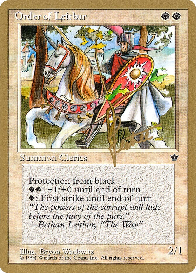 Order of Leitbur (Male) (Bertrand Lestree) [Pro Tour Collector Set] MTG Single Magic: The Gathering  | Multizone: Comics And Games
