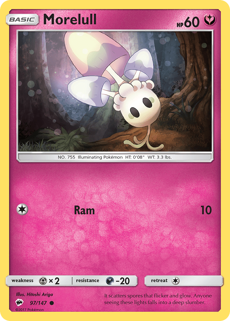Morelull (97/147) [Sun & Moon: Burning Shadows] Pokemon Single Pokémon  | Multizone: Comics And Games