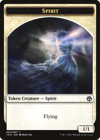 Spirit Token (003) [Iconic Masters Tokens] MTG Single Magic: The Gathering  | Multizone: Comics And Games