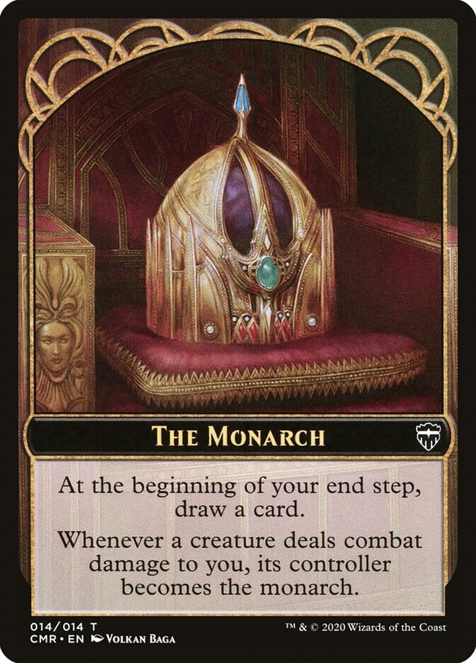 Golem // The Monarch Token [Commander Legends Tokens] MTG Single Magic: The Gathering  | Multizone: Comics And Games