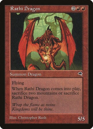 Rathi Dragon [Tempest] MTG Single Magic: The Gathering  | Multizone: Comics And Games