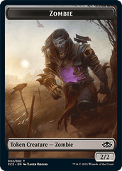 Snake // Zombie Double-sided Token [Commander Collection: Black Tokens] MTG Single Magic: The Gathering  | Multizone: Comics And Games