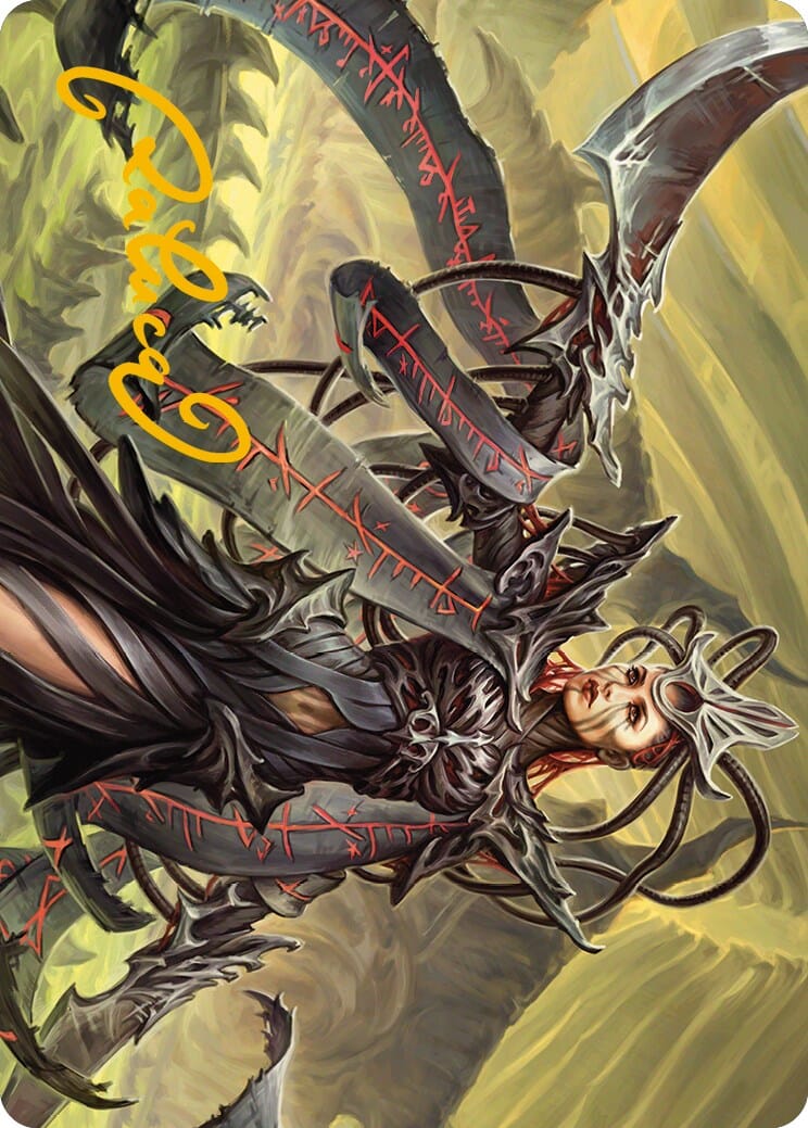 Testament Bearer Art Card (Gold-Stamped Signature) [Phyrexia: All Will Be One Art Series] MTG Single Magic: The Gathering  | Multizone: Comics And Games