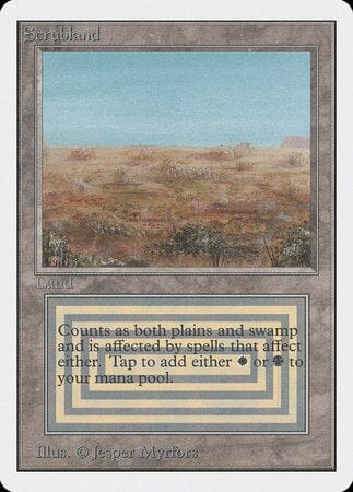 Scrubland [Unlimited Edition] MTG Single Magic: The Gathering  | Multizone: Comics And Games