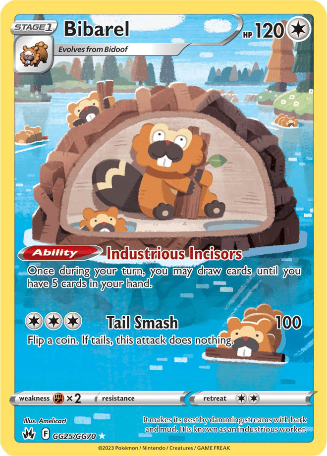 Bibarel (GG25/GG70) [Sword & Shield: Crown Zenith] Pokemon Single Pokémon  | Multizone: Comics And Games