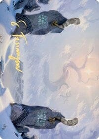 Snow-Covered Plains (276) Art Card (Gold-Stamped Signature) [Kaldheim: Art Series] MTG Single Magic: The Gathering  | Multizone: Comics And Games