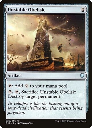 Unstable Obelisk [Commander 2017] MTG Single Magic: The Gathering  | Multizone: Comics And Games