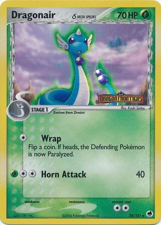 Dragonair (28/101) (Delta Species) (Stamped) [EX: Dragon Frontiers] Pokemon Single Pokémon  | Multizone: Comics And Games