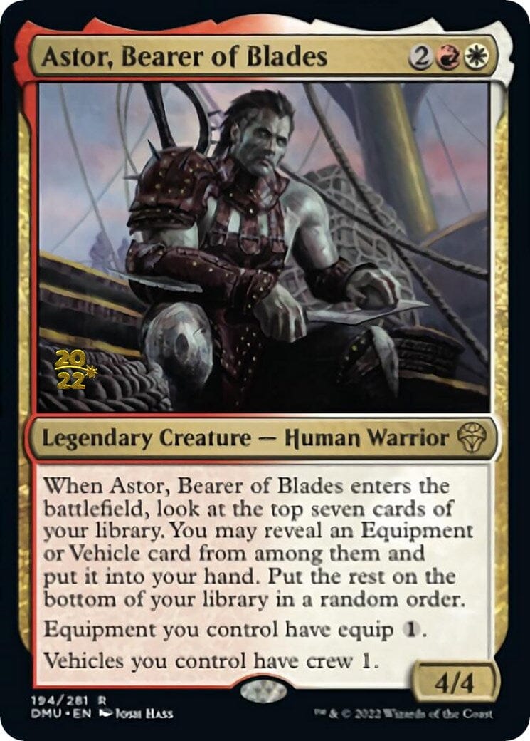 Astor, Bearer of Blades [Dominaria United Prerelease Promos] MTG Single Magic: The Gathering  | Multizone: Comics And Games