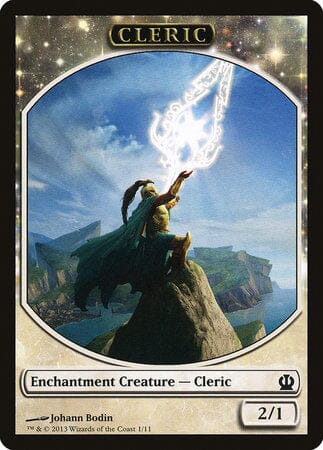 Cleric Token [Theros Tokens] MTG Single Magic: The Gathering  | Multizone: Comics And Games
