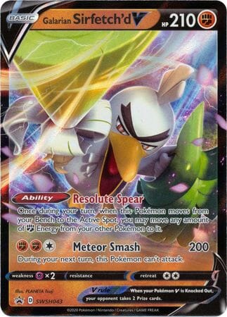 Galarian Sirfetch'd V (SWSH043) [Sword & Shield: Black Star Promos] Pokemon Single Pokémon  | Multizone: Comics And Games