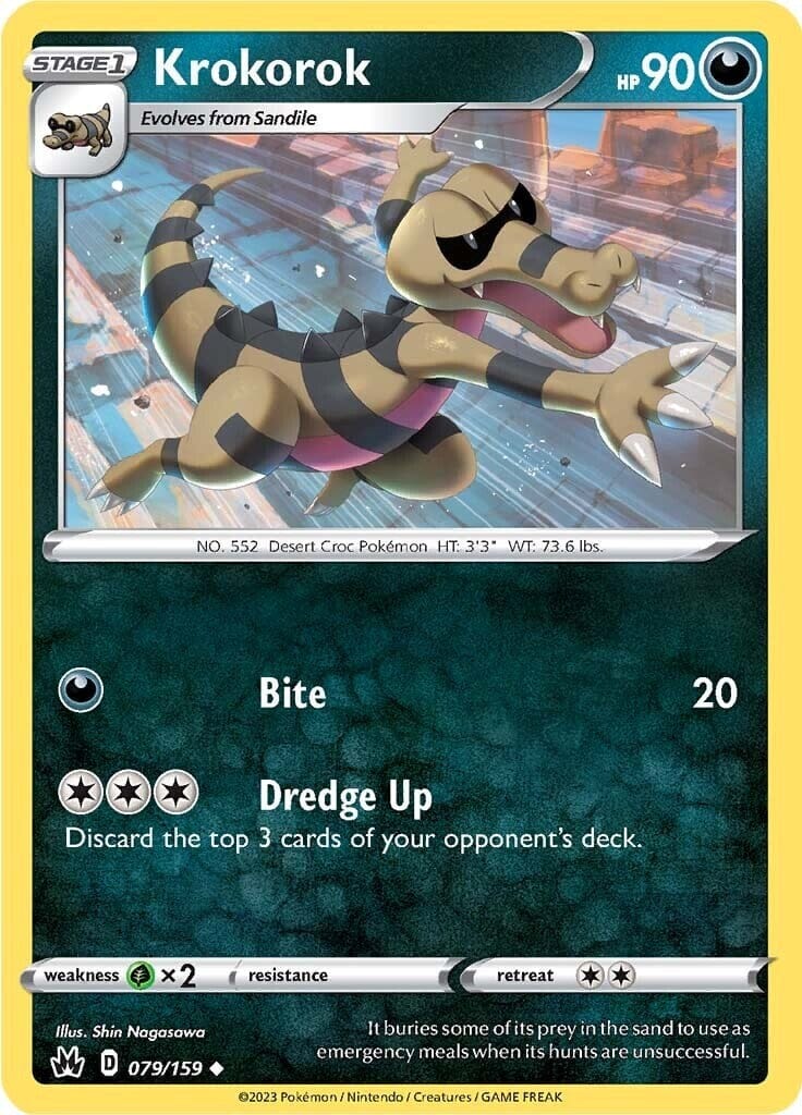 Krokorok (079/159) [Sword & Shield: Crown Zenith] Pokemon Single Pokémon  | Multizone: Comics And Games