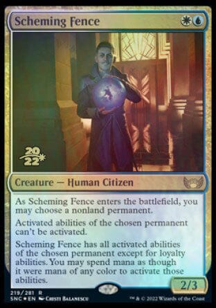 Scheming Fence [Streets of New Capenna Prerelease Promos] MTG Single Magic: The Gathering  | Multizone: Comics And Games