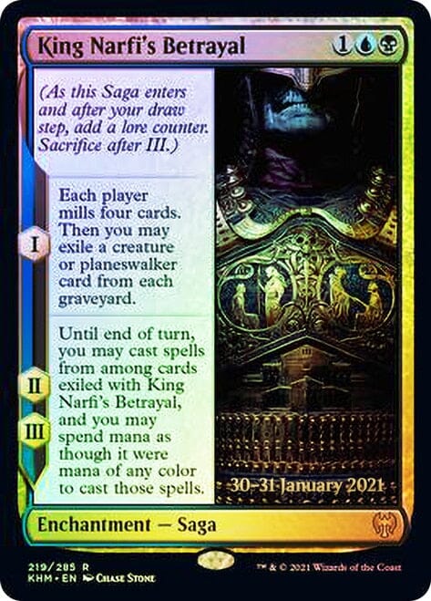 King Narfi's Betrayal [Kaldheim Prerelease Promos] MTG Single Magic: The Gathering  | Multizone: Comics And Games